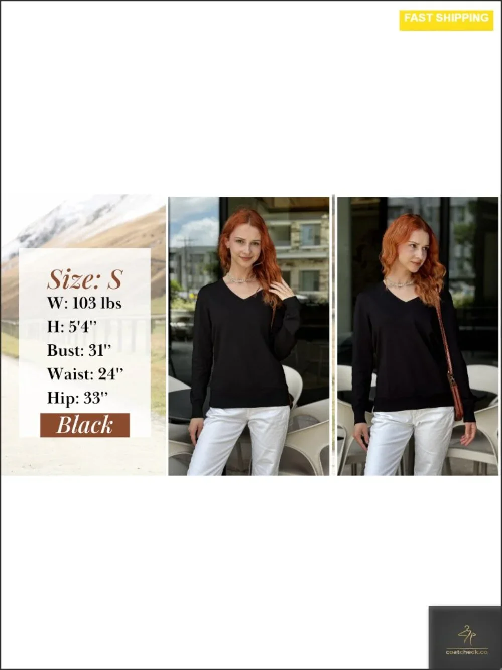 Women's V Neck Long Sleeve Pullover Sweater Lightweight Knit Tops Fall Business